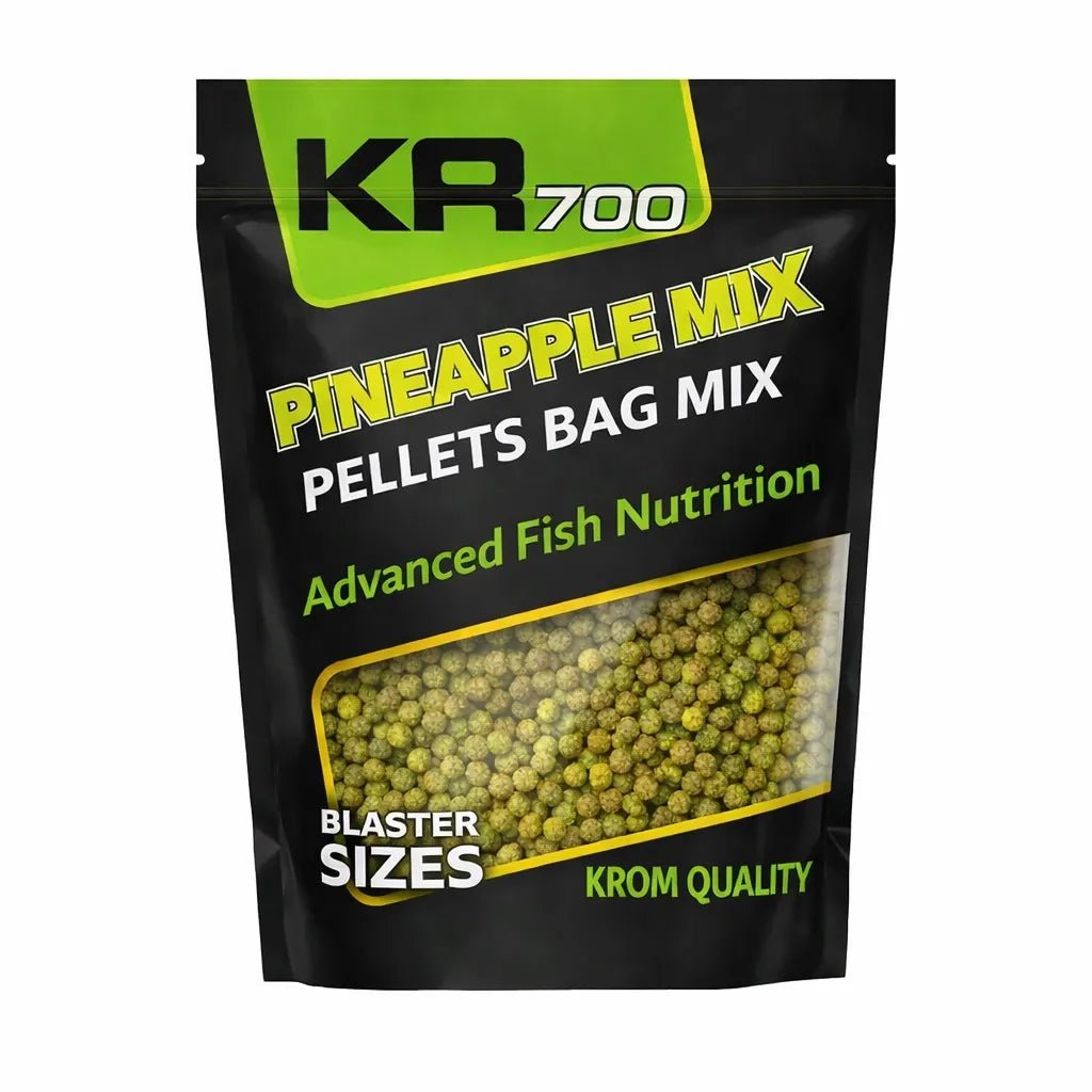Mix Pellets Krom Quality KR400 Pineapple Max 4.5MM 800G - Tienda Carpfishing
