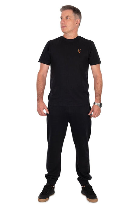 Pantalón Fox Classic Joggers Negro y Naranja - Tienda Carpfishing