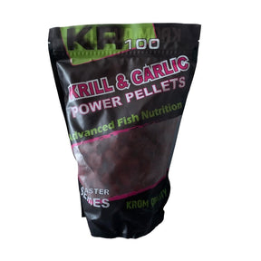 Pellets Krom Quality KR100 Power Krill & Garlic 8mm 800g - Tienda Carpfishing