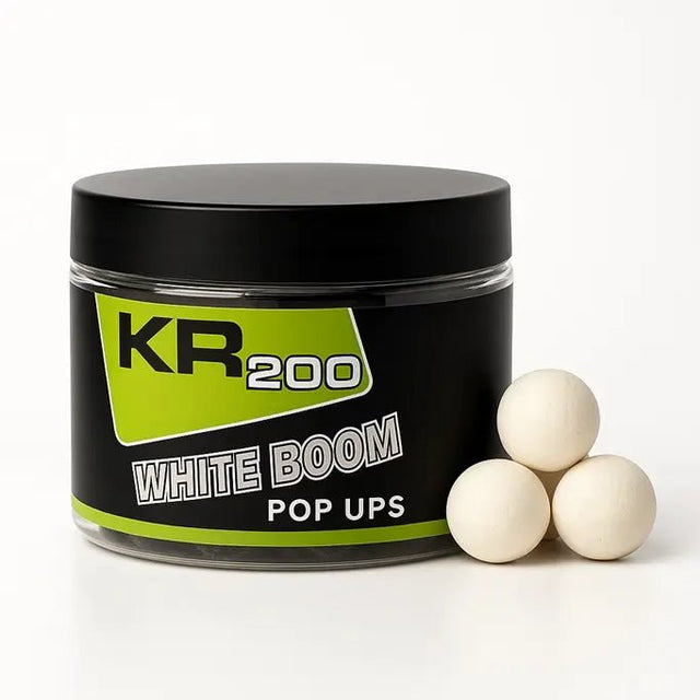 Pop Ups Krom Quality KR200 White Boom White 15 mm - Tienda Carpfishing