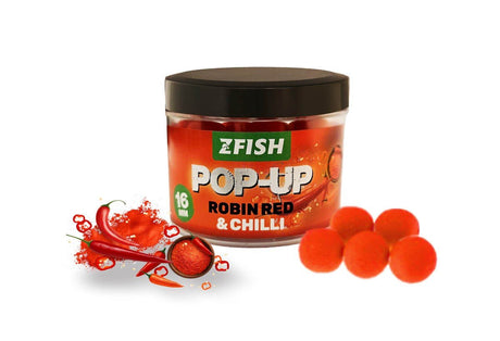 Pop Ups Zfish Chilli & Robin Red 16 mm - Tienda Carpfishing