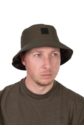 Sombrero Reversible Fox Caqui Camo - Tienda Carpfishing