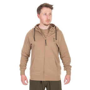Sudadera Fox LW Tan Ltd Edition con capucha y cremallera - Tienda Carpfishing