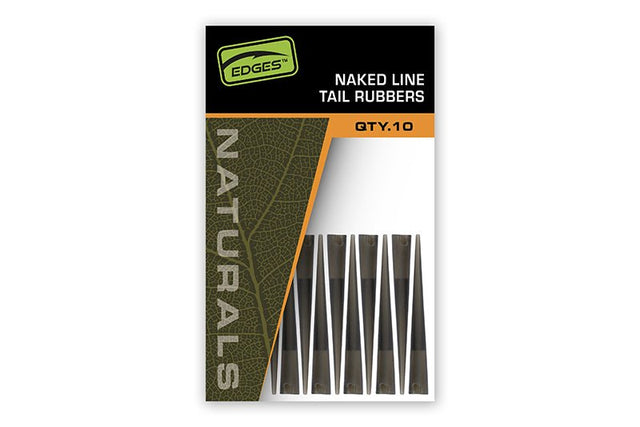 Tail Rubbers Fox Edges Naked Line Naturals - Tienda Carpfishing