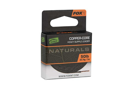 Trenzado Fox Edges Naturals Copper - Core 7 m - Tienda Carpfishing