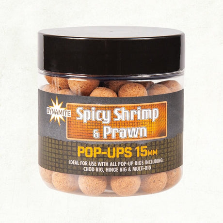 Pop Ups Dynamite Baits Big Fish Spicy Shrimp y Prawn 15 mm