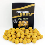 Boilies Pro Elite Baits Gold Sweet Dreams 24 mm - Tienda Carpfishing