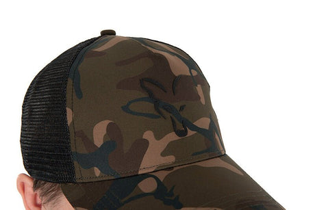 Gorra Fox Trucker Camo de red - Tienda Carpfishing