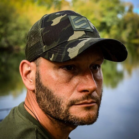 Gorra Sonik Trucker Camo Verde - Tienda Carpfishing