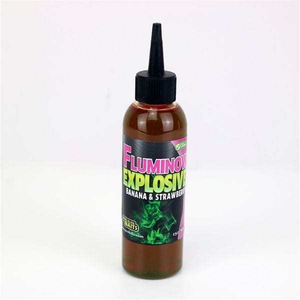 Líquido Fluminow Explosive Pro Elite Baits Banana Strawberry 150 ml - Tienda Carpfishing