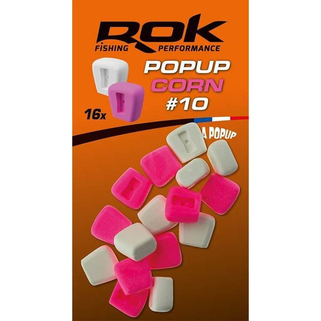 Maíz Pop up Rok Fishing Rosa/Blanco 10 - Tienda Carpfishing