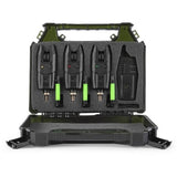 Maletín de alarmas 3+1 Korum KBI - R + 3 tensores - Tienda Carpfishing