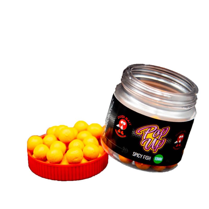 Pop Ups Dudi Bait Spicy Fish 14 mm - Tienda Carpfishing