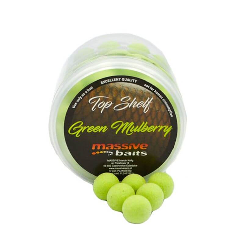 Pop ups Massive Baits Green Mulberry 18 mm - Tienda Carpfishing