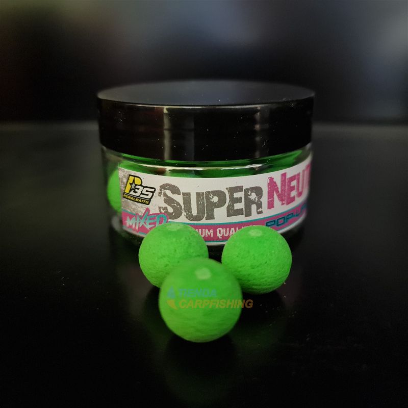 Pop ups Peralbaits Super Neutro Verde Fluoro 15 mm - Tienda Carpfishing