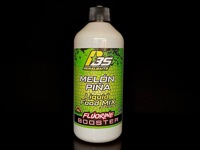 Remojo Booster Fluorine Peralbaits Melón Piña 500 ml - Tienda Carpfishing