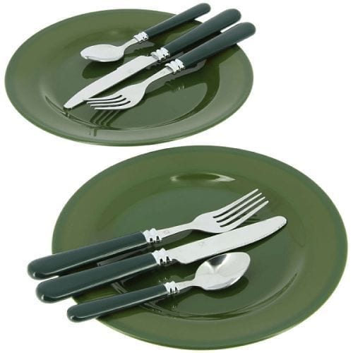 Set de cubiertos y platos NGT Day Plus - Tienda Carpfishing