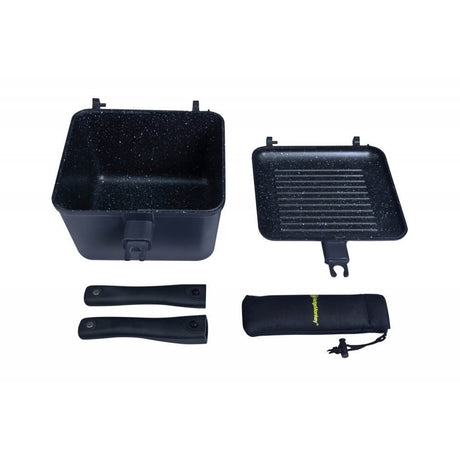 Set Utensilios de cocina Ridge Monkey Connect Deep Granite - Tienda Carpfishing