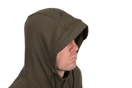 Sudadera Fox Collection LW Verde y Negra de cremallera - Tienda Carpfishing